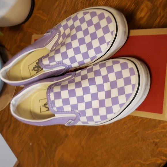 Vans Shoes - Vans lilac checkerboard
